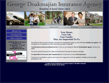 Tablet Screenshot of doakmajianinsurance.com